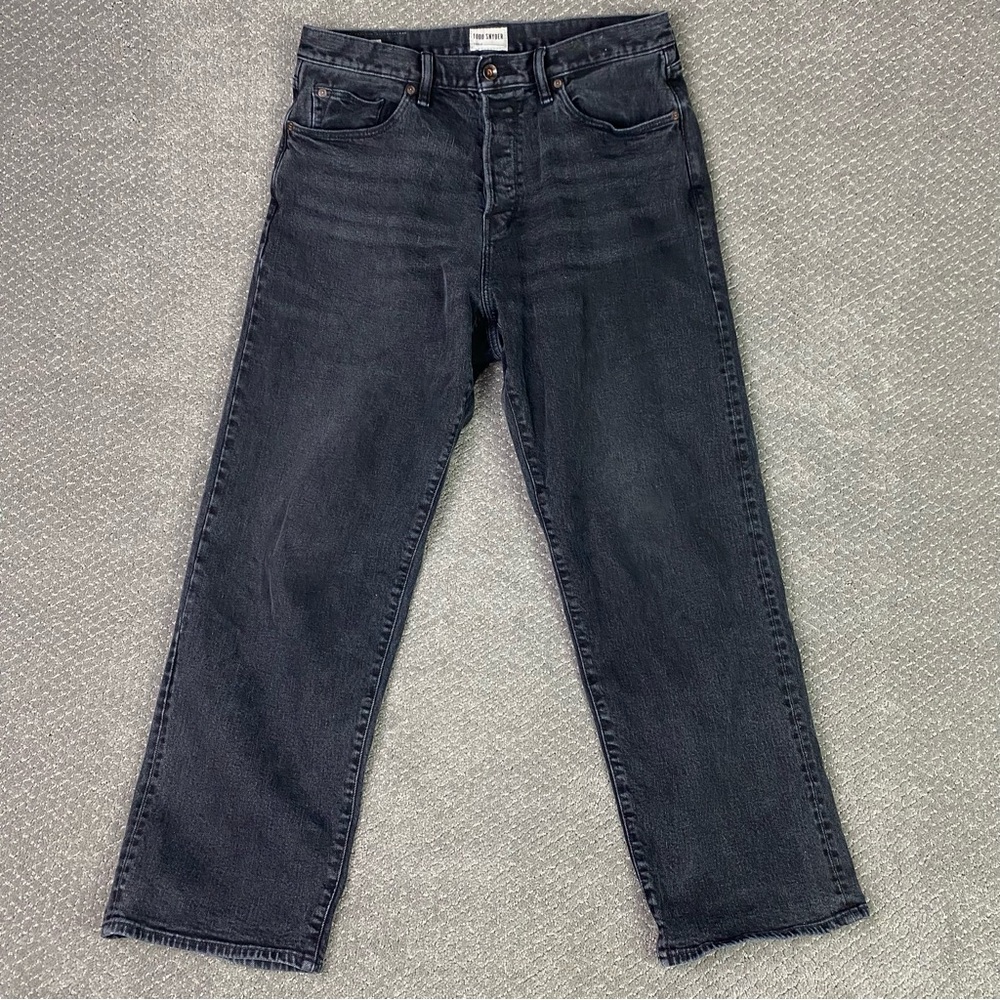 Todd Snyder Jeans Mens 32 x 30 Fit 33 x 29 Black 12.5 oz Selvedge Denim Relaxed